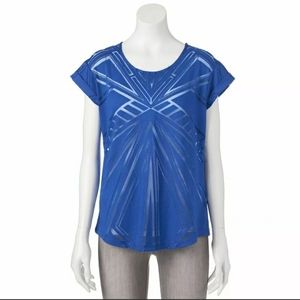 Women's Apt. 9 Navy Sheer Blue Burnout Tee Size XS